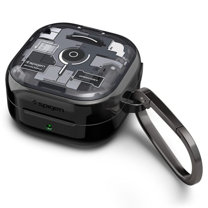 Spigen Ultra Hybrid Zero One dėklas Samsung Galaxy Buds 4 / 4 Pro, juodas