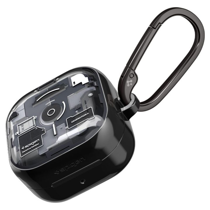Spigen Ultra Hybrid Zero One dėklas Samsung Galaxy Buds 4 / 4 Pro, juodas