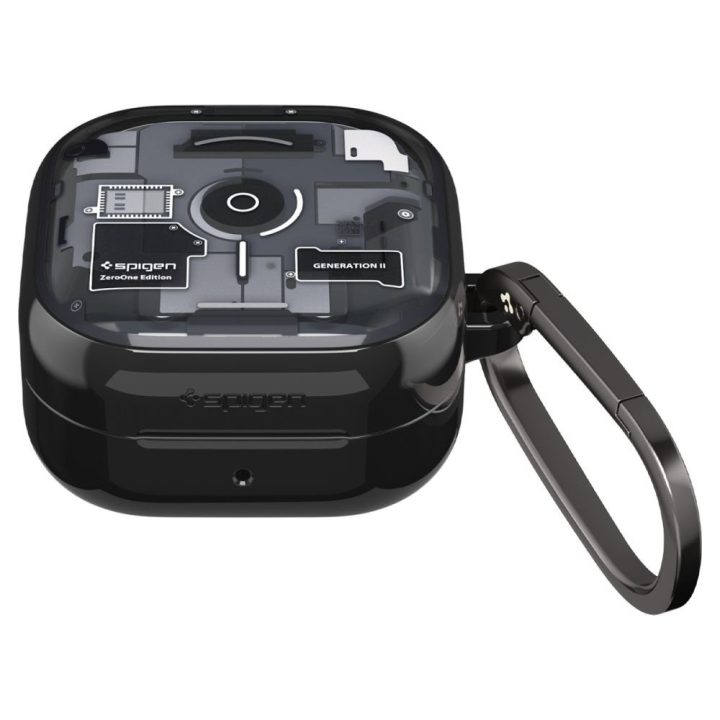 Spigen Ultra Hybrid Zero One dėklas Samsung Galaxy Buds 4 / 4 Pro, juodas