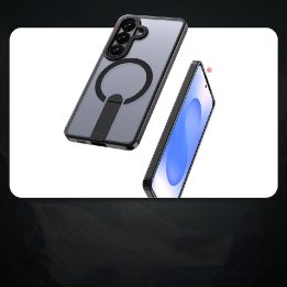 Telefono dėklas Samsung Galaxy A36 / A37 su „MagSafe“ ir stovu, juodas