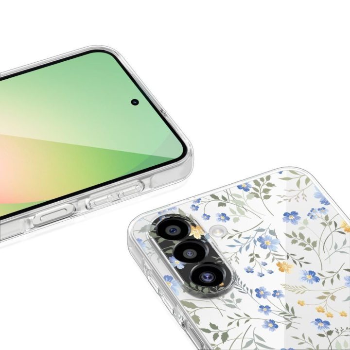 Tech-Protect FlexAir dėklas Samsung Galaxy A27 5G – skaidrus su gėlių raštu
