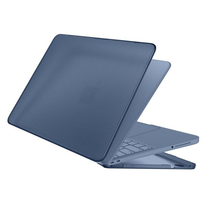 Tech-Protect Softshell dėklas MacBook Neo 13" 2026, tamsiai mėlynas