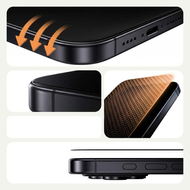 Tech-Protect Quick Set AR+ antiatspindinis grūdintas stiklas Samsung Galaxy S26, juodas