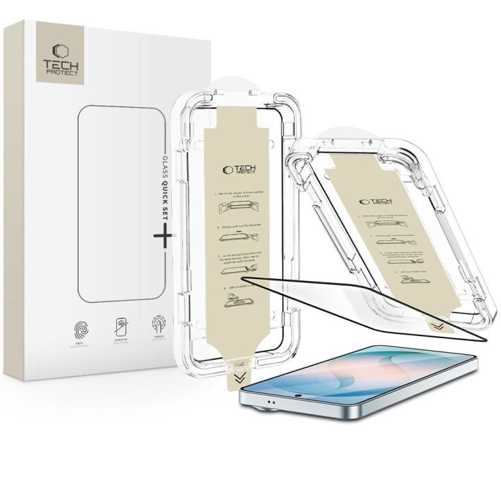 Tech-Protect Quick Set AR+ antiatspindinis stiklas Samsung Galaxy S26+