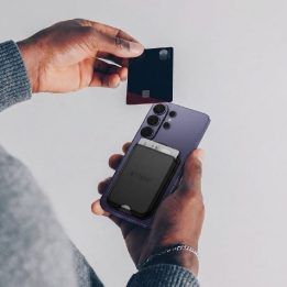 Magnetinė kortelių piniginė telefonui Tech-Protect CH02 MagWallet, juoda