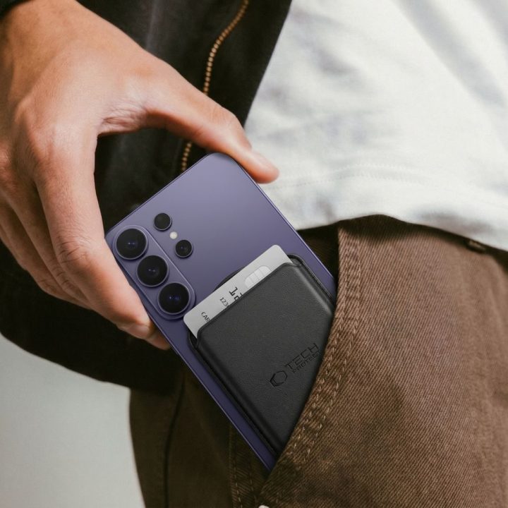 Magnetinė kortelių piniginė telefonui Tech-Protect CH02 MagWallet, juoda