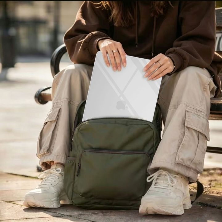 MacBook Pro 14 skaidrus apsauginis dėklas Tech-Protect Softshell