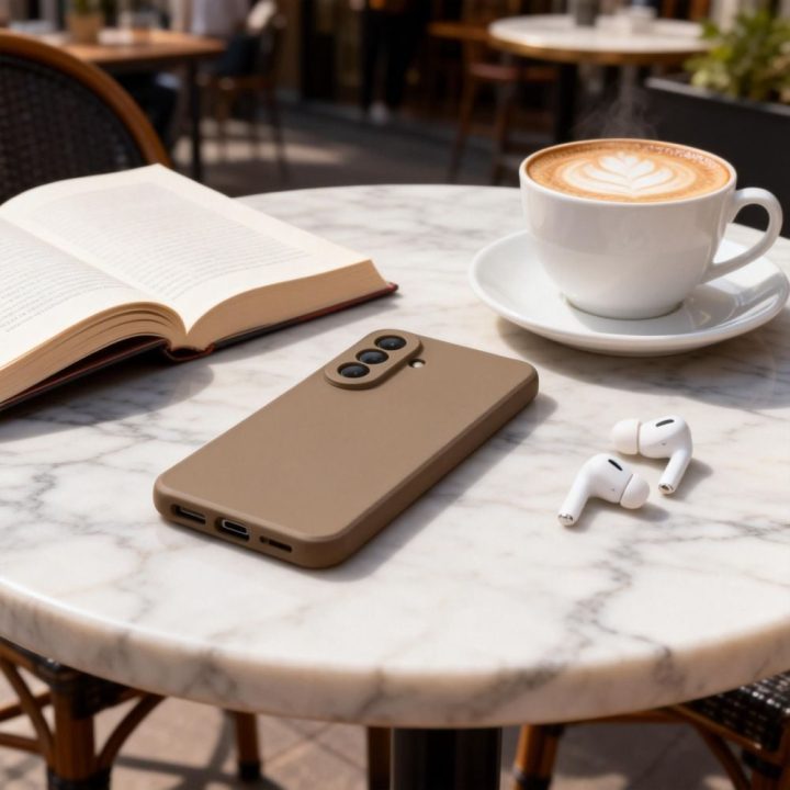 Tech-Protect Icon silikoninis dėklas Samsung Galaxy A27 5G, rudas