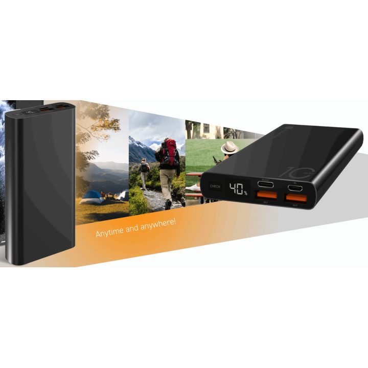 Išorinis akumuliatorius Navitel PWR10 AL, 10000 mAh, juodas