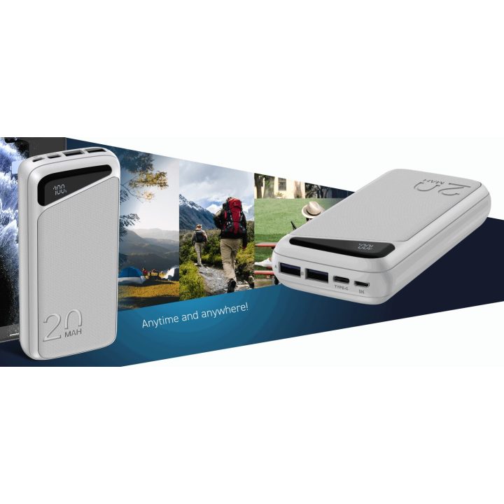 Baltas 20000 mAh powerbankas Navitel PWR20 MX