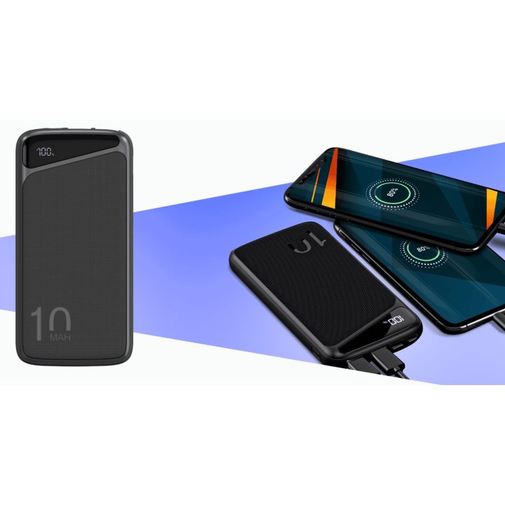 Juodas 10000 mAh powerbankas Navitel PWR10 MX