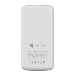 Navitel PWR10 MX 10000 mAh powerbankas, baltas