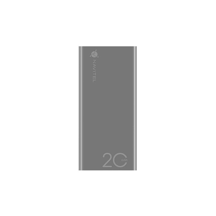 Sidabrinis powerbankas Navitel PWR20 AL
