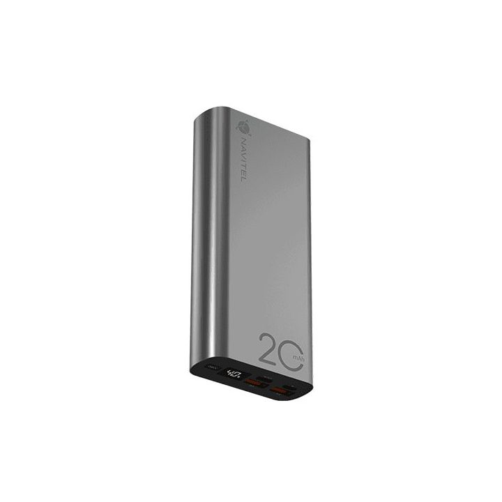 Sidabrinis powerbankas Navitel PWR20 AL