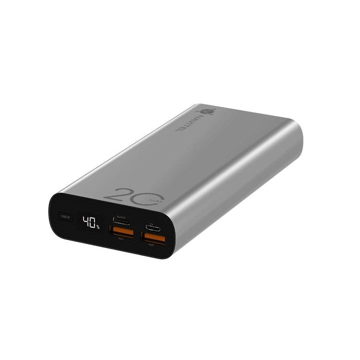 Sidabrinis powerbankas Navitel PWR20 AL