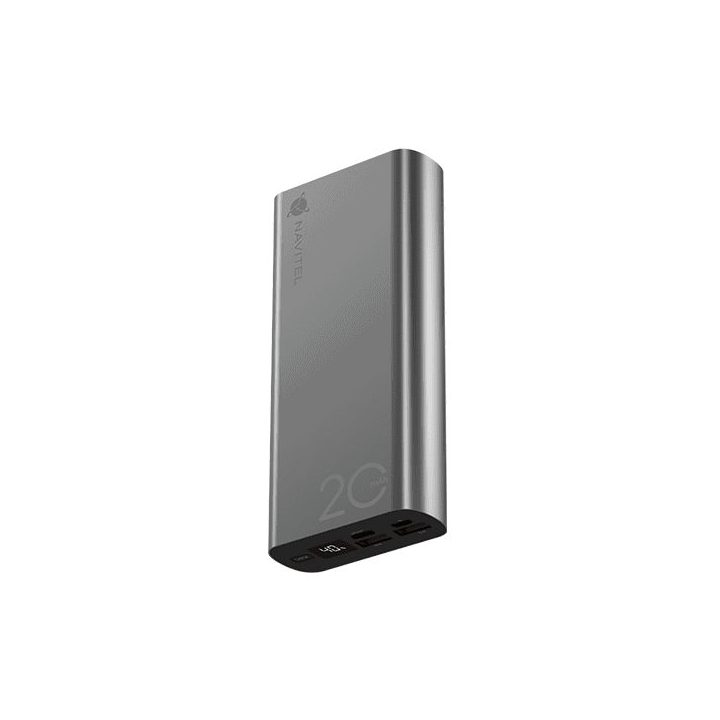 Sidabrinis powerbankas Navitel PWR20 AL