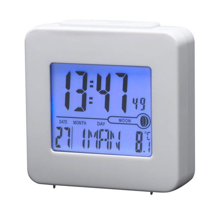 Baltas skaitmeninis žadintuvas Denver Rec-34