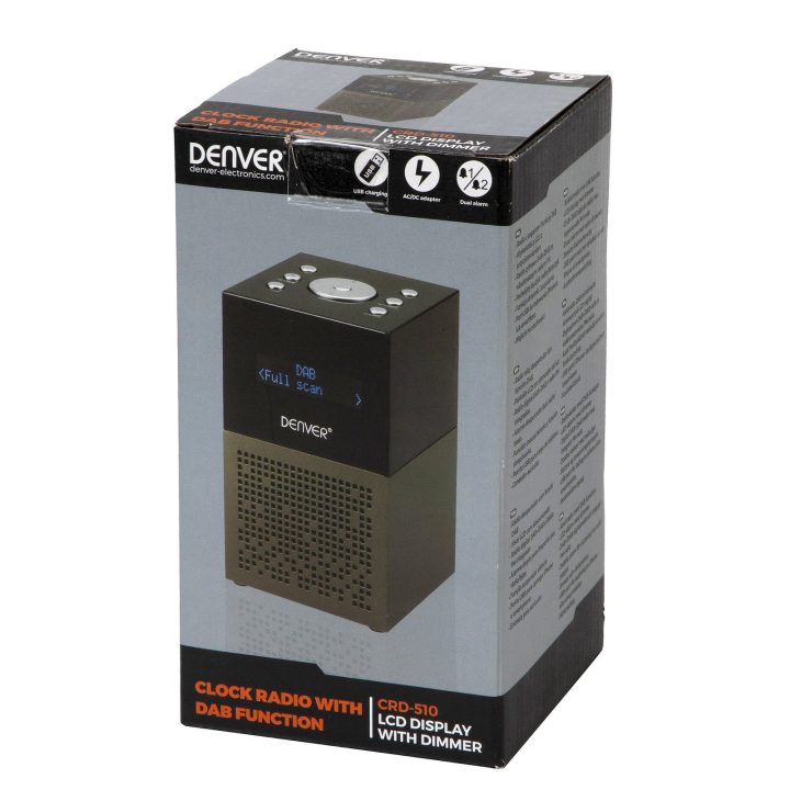 DAB+/FM laikrodinis radijas Denver CRD-510