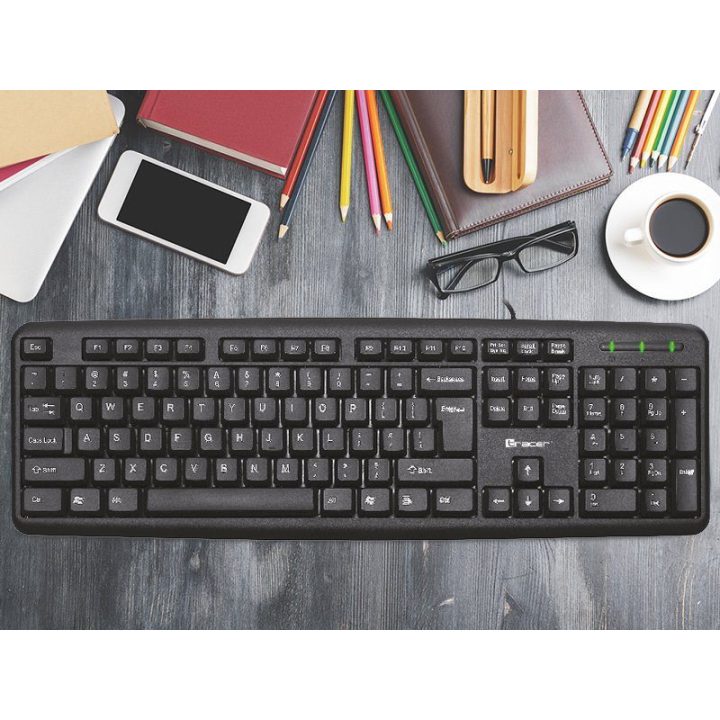 Tracer Maverick Black USB klaviatūra