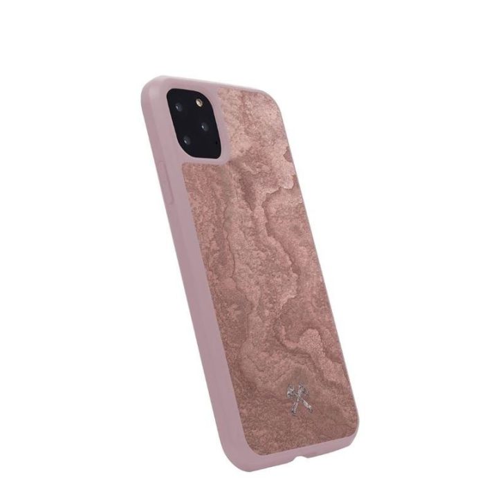 Raudonas telefono dėklas Woodcessories Stone Edition iPhone 11 Pro