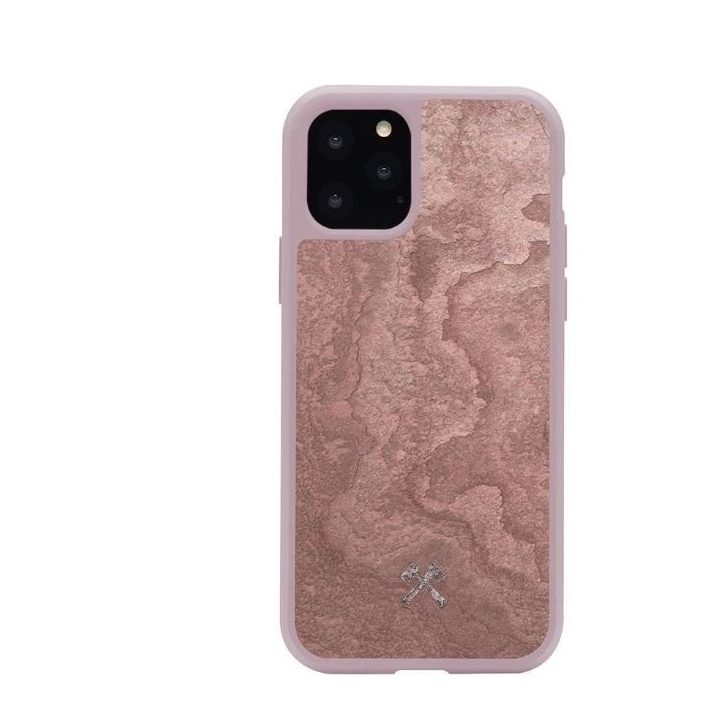 Raudonas telefono dėklas Woodcessories Stone Edition iPhone 11 Pro