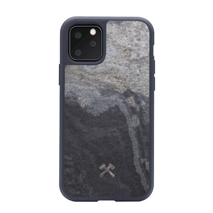 Telefono dėklas Woodcessories Stone Edition iPhone 11 Pro Max, Camo Gray