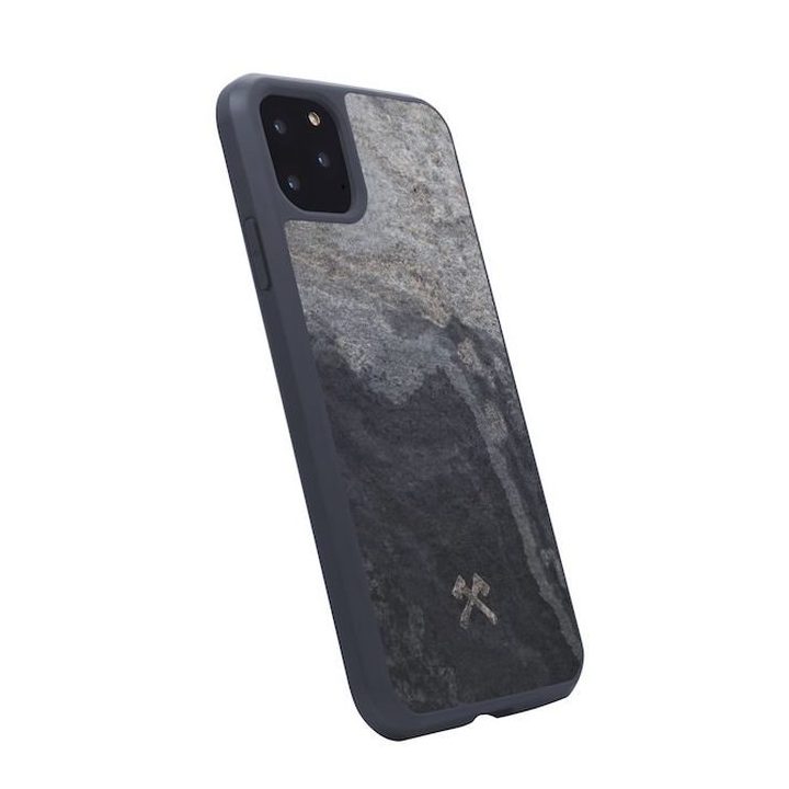 Telefono dėklas Woodcessories Stone Edition iPhone 11 Pro Max, Camo Gray