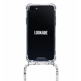 Telefono dėklas su kaklo dirželiu iPhone 7/8 Plus, sidabrinis