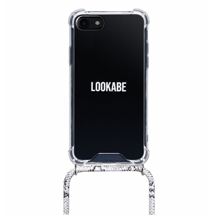 Telefono dėklas su kaklo dirželiu iPhone 7/8 Plus, sidabrinis