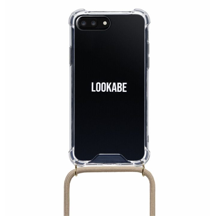 Lookabe telefono dėklas su kaklo dirželiu iPhone 7/8 Plus, auksinės smėlio spalvos