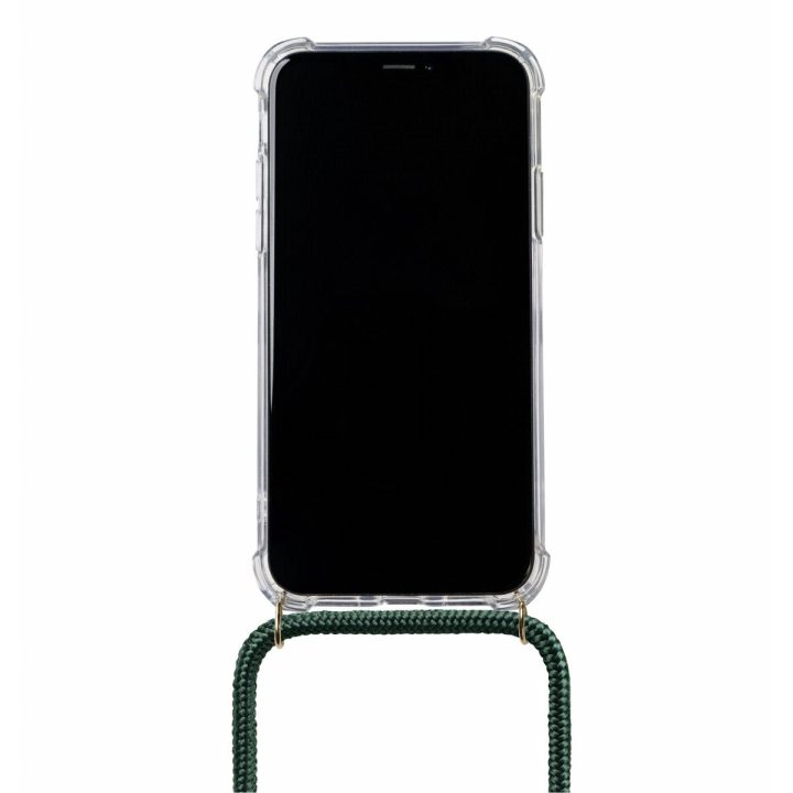 Žaliai auksinis telefono dėklas su dirželiu iPhone Xr