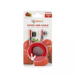 Raudonas USB A–microUSB laidas, 1,5 m