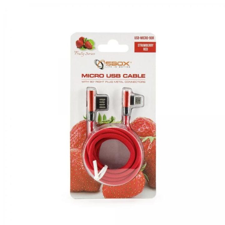 Raudonas USB A–microUSB laidas, 1,5 m