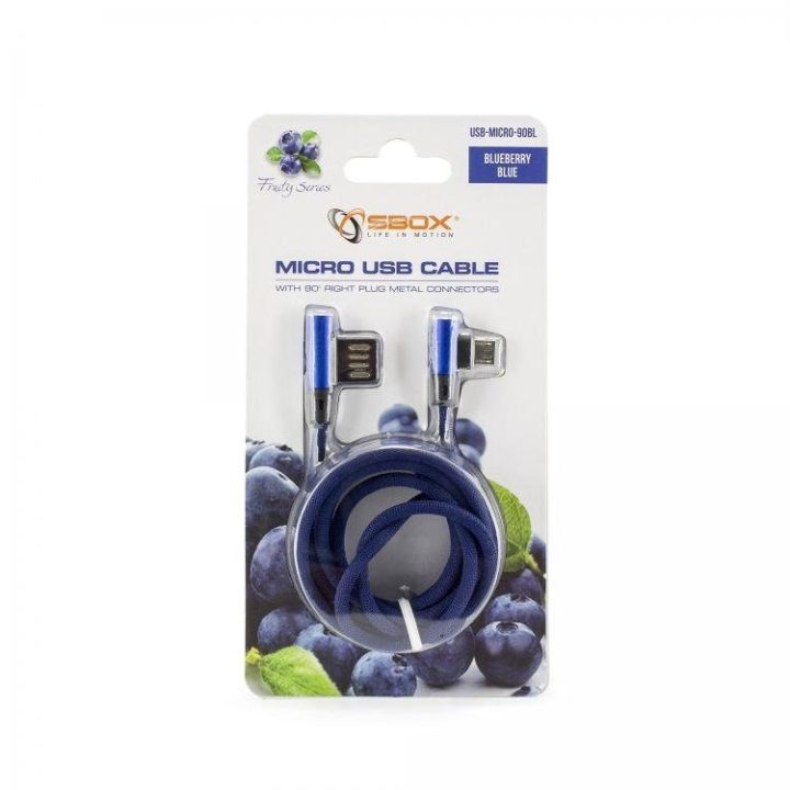 Mėlynas USB-A į microUSB laidas, 1,5 m