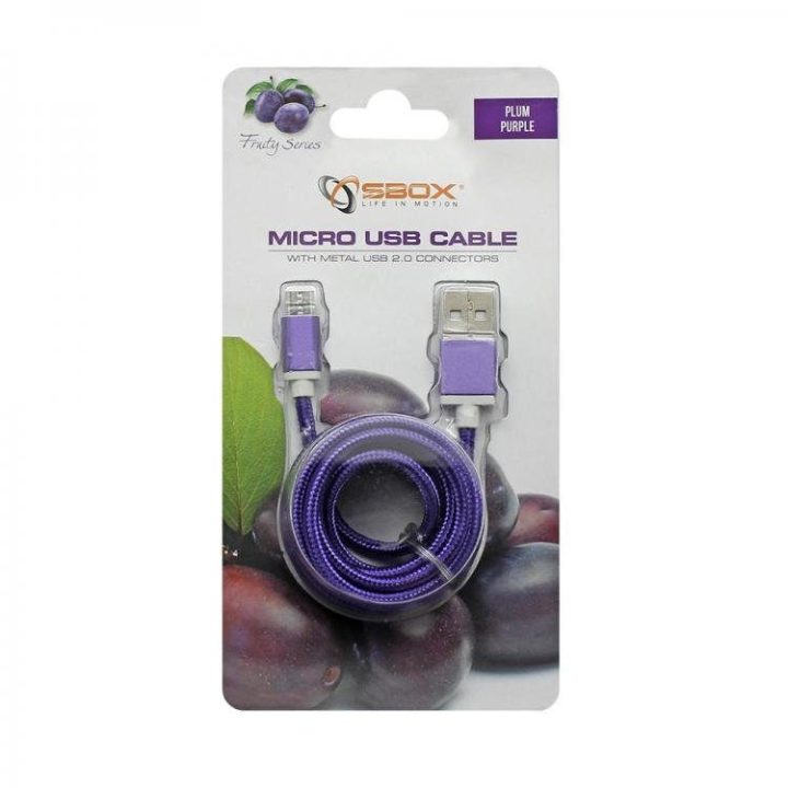 Violetinis USB A į Micro-USB B laidas, 1,5 m
