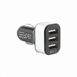 Automobilinis įkroviklis Sbox CC-331B, 3,1 A, juodas/sidabrinis