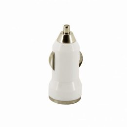 Baltas automobilinis USB įkroviklis Sbox CC-221W