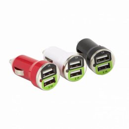 Dvigubas USB automobilinis įkroviklis Sbox CC-221B, juodas