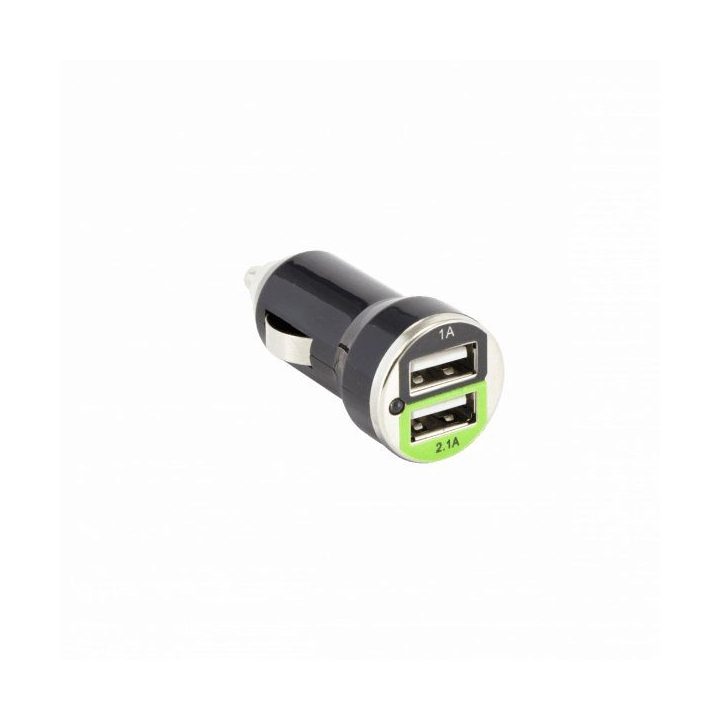 Dvigubas USB automobilinis įkroviklis Sbox CC-221B, juodas