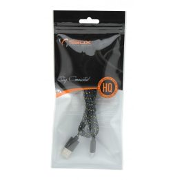 Juodas USB į micro USB laidas, 1 m