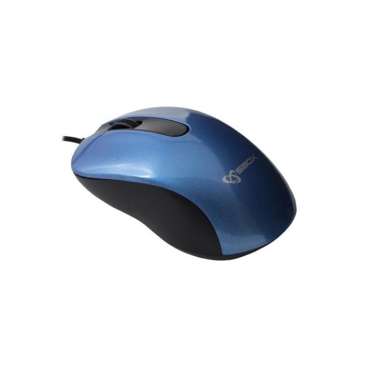 Mėlyna optinė pelė Sbox M-901, 1000 DPI