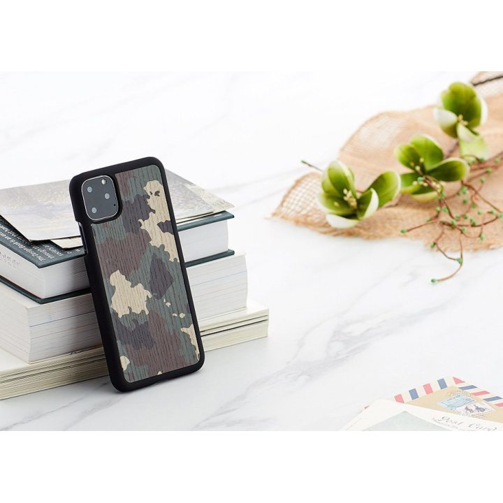 Juodas kamufliažinis telefono dėklas iPhone 11 Pro Max