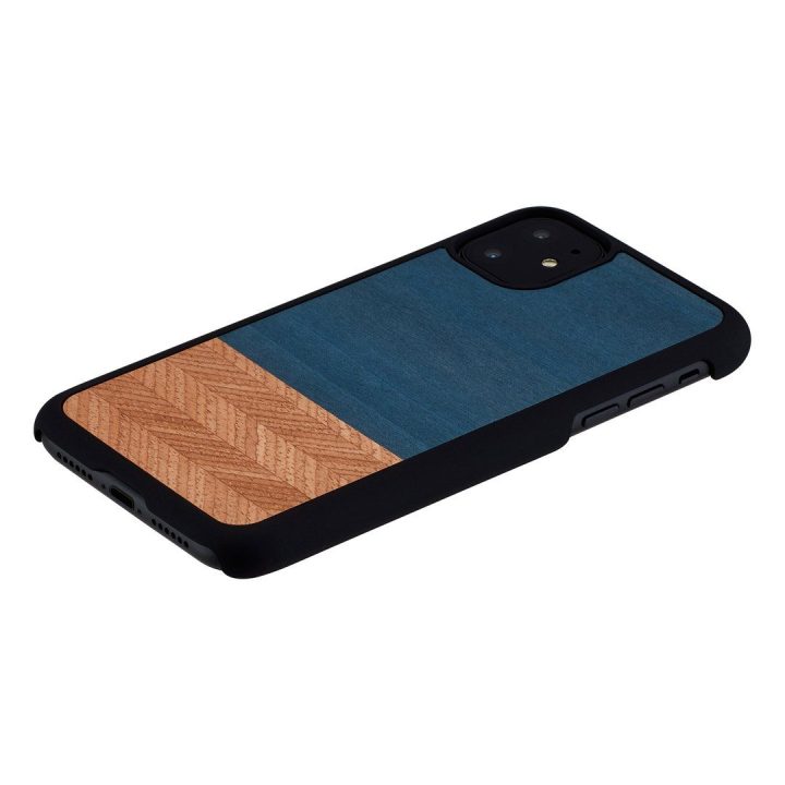 Telefono dėklas iPhone 11, juodas džinsinis