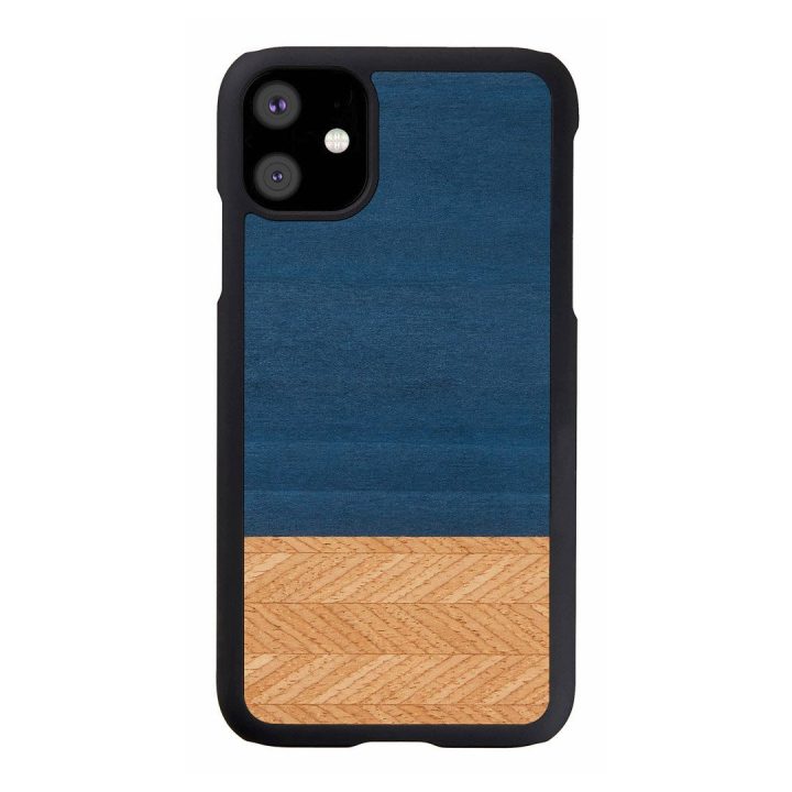 Telefono dėklas iPhone 11, juodas džinsinis