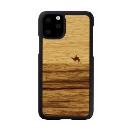 Juodas telefono dėklas iPhone 11 Pro, MAN&WOOD Terra