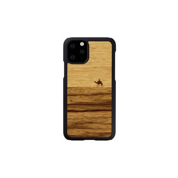 Juodas telefono dėklas iPhone 11 Pro, MAN&WOOD Terra