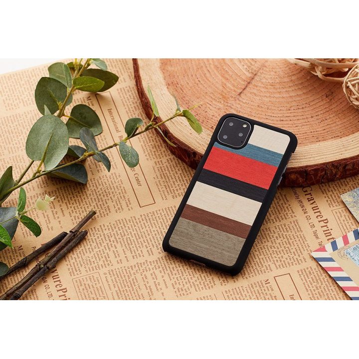 Telefono dėklas MAN&WOOD iPhone 11 Pro, juodas
