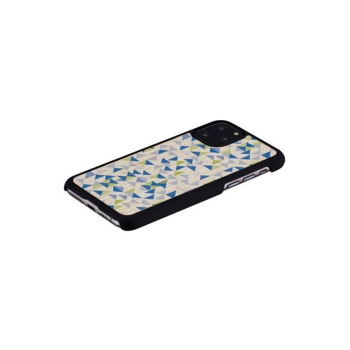 MAN&WOOD telefono dėklas iPhone 11 Pro, „Blue Triangle Black“