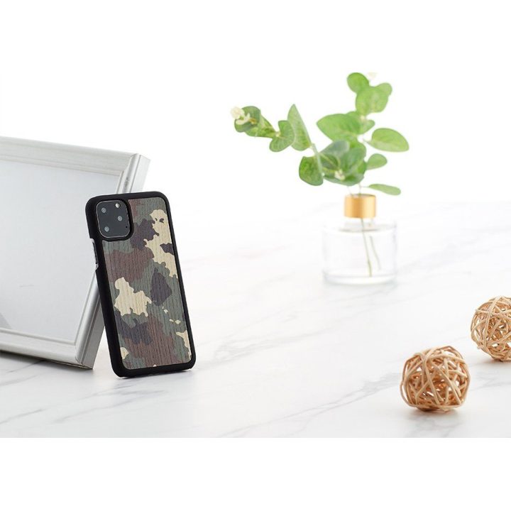 Juodas kamufliažinis telefono dėklas iPhone 11 Pro