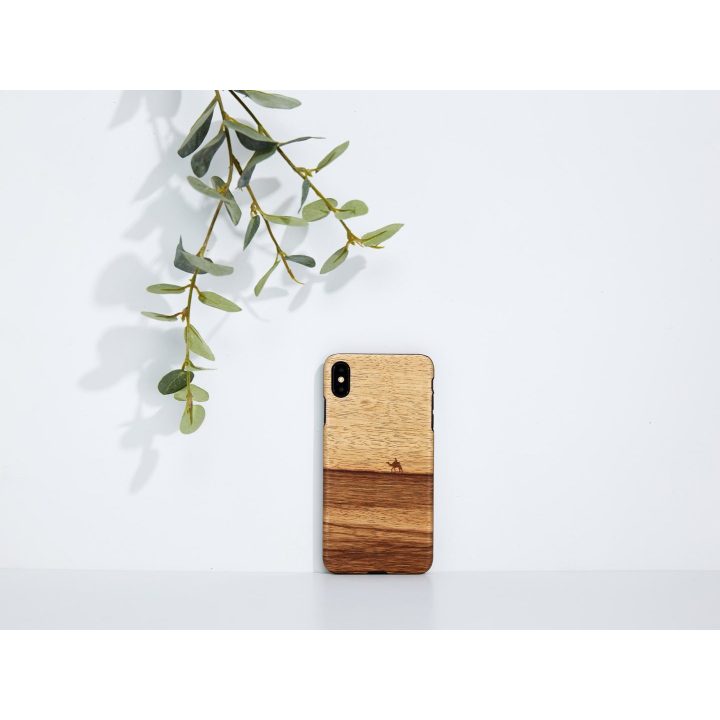 MAN&WOOD telefono dėklas iPhone XS Max, juodas